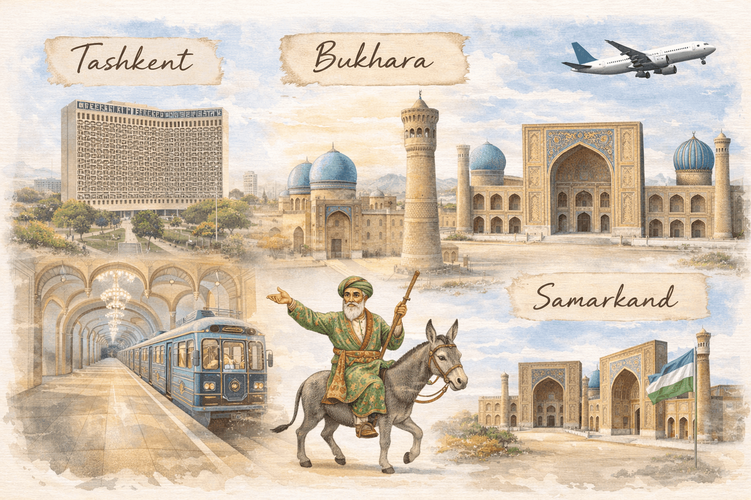 Восточная сказка — Ташкент, Самарканд, Бухара Вылет из Таллинна turkish airlines.